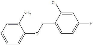 2-[(2-chloro-4-fluorophenyl)methoxy]aniline Struktur