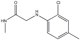 2-[(2-chloro-4-methylphenyl)amino]-N-methylacetamide,,结构式