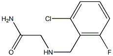 2-[(2-chloro-6-fluorobenzyl)amino]acetamide,,结构式
