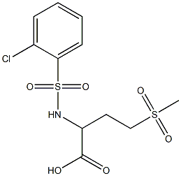 2-[(2-chlorobenzene)sulfonamido]-4-methanesulfonylbutanoic acid|