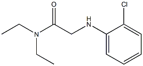 2-[(2-chlorophenyl)amino]-N,N-diethylacetamide,,结构式