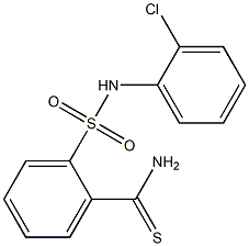 2-[(2-chlorophenyl)sulfamoyl]benzene-1-carbothioamide,,结构式