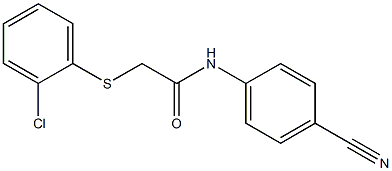 2-[(2-chlorophenyl)sulfanyl]-N-(4-cyanophenyl)acetamide