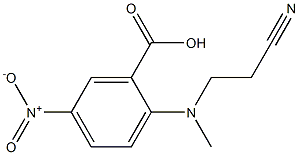 2-[(2-cyanoethyl)(methyl)amino]-5-nitrobenzoic acid,,结构式
