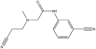 2-[(2-cyanoethyl)(methyl)amino]-N-(3-cyanophenyl)acetamide