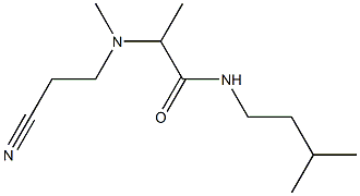 2-[(2-cyanoethyl)(methyl)amino]-N-(3-methylbutyl)propanamide