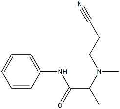 2-[(2-cyanoethyl)(methyl)amino]-N-phenylpropanamide Structure