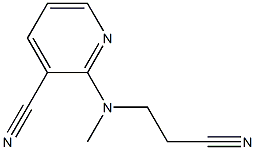 2-[(2-cyanoethyl)(methyl)amino]pyridine-3-carbonitrile Structure