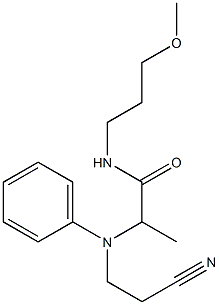 2-[(2-cyanoethyl)(phenyl)amino]-N-(3-methoxypropyl)propanamide