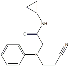 2-[(2-cyanoethyl)(phenyl)amino]-N-cyclopropylacetamide