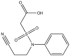 2-[(2-cyanoethyl)(phenyl)sulfamoyl]acetic acid