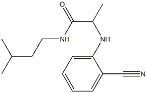 2-[(2-cyanophenyl)amino]-N-(3-methylbutyl)propanamide Structure