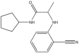 2-[(2-cyanophenyl)amino]-N-cyclopentylpropanamide