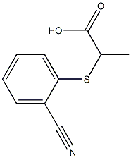 2-[(2-cyanophenyl)sulfanyl]propanoic acid Structure