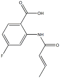 2-[(2E)-but-2-enoylamino]-4-fluorobenzoic acid