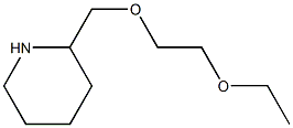 2-[(2-ethoxyethoxy)methyl]piperidine 化学構造式