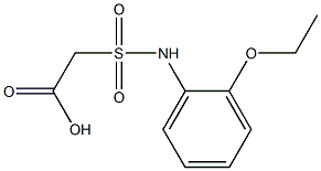 2-[(2-ethoxyphenyl)sulfamoyl]acetic acid 化学構造式