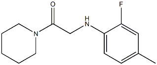  2-[(2-fluoro-4-methylphenyl)amino]-1-(piperidin-1-yl)ethan-1-one