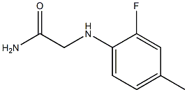 2-[(2-fluoro-4-methylphenyl)amino]acetamide Structure