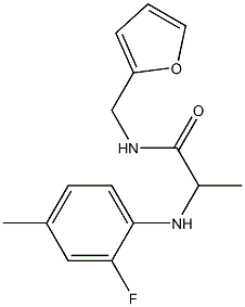  2-[(2-fluoro-4-methylphenyl)amino]-N-(furan-2-ylmethyl)propanamide