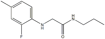 2-[(2-fluoro-4-methylphenyl)amino]-N-propylacetamide|