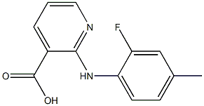 2-[(2-fluoro-4-methylphenyl)amino]pyridine-3-carboxylic acid Structure