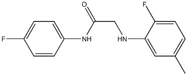 2-[(2-fluoro-5-methylphenyl)amino]-N-(4-fluorophenyl)acetamide 结构式