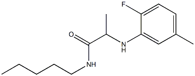 2-[(2-fluoro-5-methylphenyl)amino]-N-pentylpropanamide|