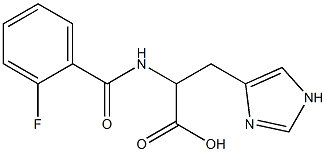 2-[(2-fluorobenzoyl)amino]-3-(1H-imidazol-4-yl)propanoic acid