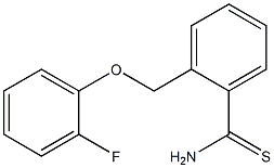 2-[(2-fluorophenoxy)methyl]benzenecarbothioamide Struktur