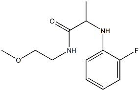 2-[(2-fluorophenyl)amino]-N-(2-methoxyethyl)propanamide