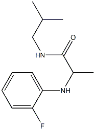 2-[(2-fluorophenyl)amino]-N-(2-methylpropyl)propanamide Structure