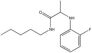 2-[(2-fluorophenyl)amino]-N-pentylpropanamide Structure