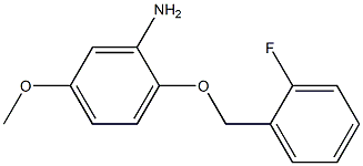 2-[(2-fluorophenyl)methoxy]-5-methoxyaniline Structure