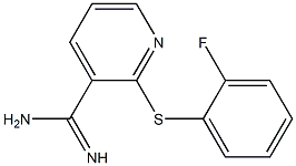 2-[(2-fluorophenyl)sulfanyl]pyridine-3-carboximidamide