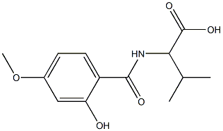 2-[(2-hydroxy-4-methoxybenzoyl)amino]-3-methylbutanoic acid