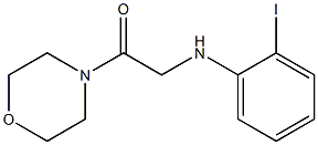 2-[(2-iodophenyl)amino]-1-(morpholin-4-yl)ethan-1-one,,结构式