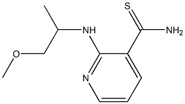 2-[(2-methoxy-1-methylethyl)amino]pyridine-3-carbothioamide,,结构式