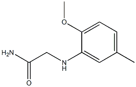 2-[(2-methoxy-5-methylphenyl)amino]acetamide Structure