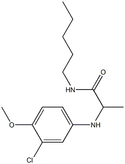 2-[(3-chloro-4-methoxyphenyl)amino]-N-pentylpropanamide