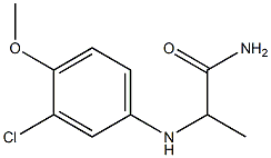 2-[(3-chloro-4-methoxyphenyl)amino]propanamide