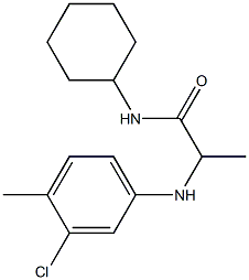 2-[(3-chloro-4-methylphenyl)amino]-N-cyclohexylpropanamide Structure