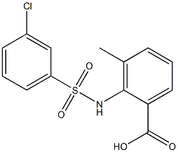 2-[(3-chlorobenzene)sulfonamido]-3-methylbenzoic acid|