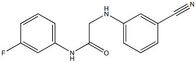  2-[(3-cyanophenyl)amino]-N-(3-fluorophenyl)acetamide