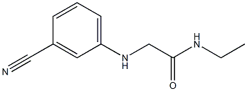 2-[(3-cyanophenyl)amino]-N-ethylacetamide,,结构式