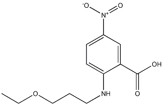 2-[(3-ethoxypropyl)amino]-5-nitrobenzoic acid Structure