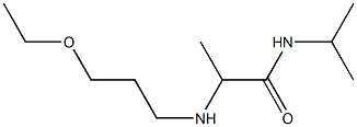 2-[(3-ethoxypropyl)amino]-N-(propan-2-yl)propanamide Struktur