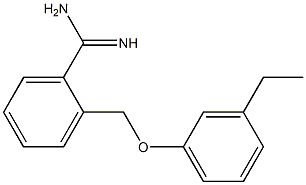 2-[(3-ethylphenoxy)methyl]benzenecarboximidamide