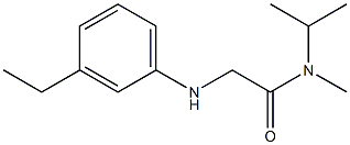 2-[(3-ethylphenyl)amino]-N-methyl-N-(propan-2-yl)acetamide Struktur