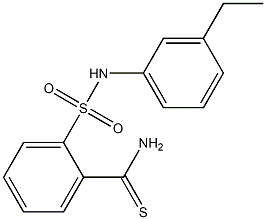 2-[(3-ethylphenyl)sulfamoyl]benzene-1-carbothioamide Struktur